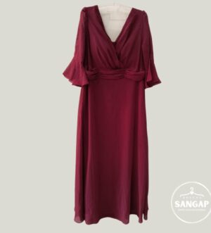 Vestido de festa Marsala - Tamanho 48