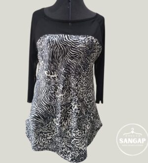 Blusa feminina animal print LESTO - Tamanho M