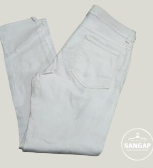 Calça jeans feminina branca POOL - Tamanho 44