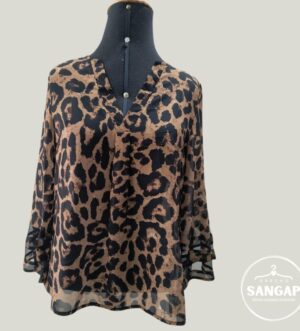 Blusa feminina animal print SHEIN - Tamanho M